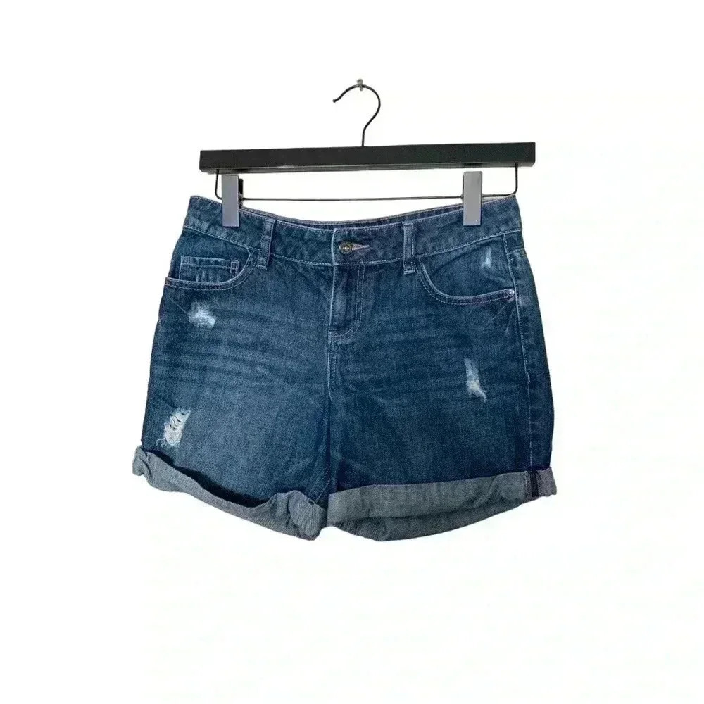 APT 9 mid rise Jean cutoffs- distressed